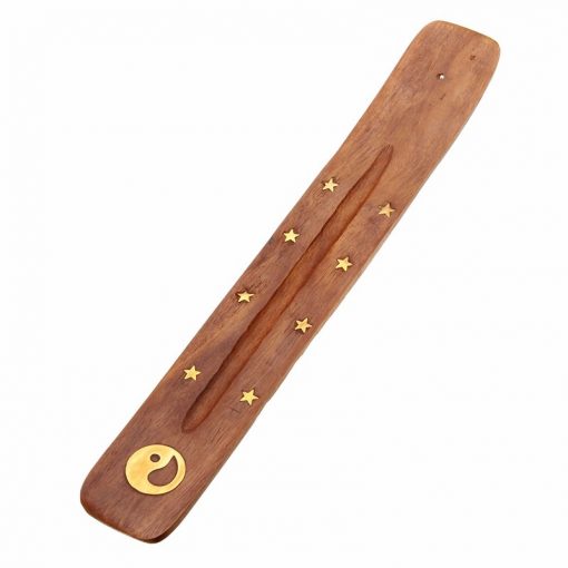 Designed wooden incense holder ash catcher for incense sticks