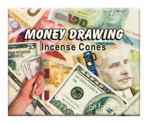 Money drawing incense cones