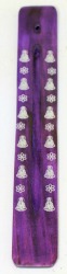 purple incense holder