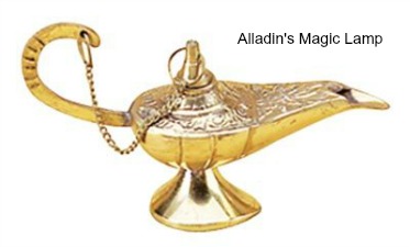 Alladin's Lamp Genie Mini Lamp Incense Sticks burner ashcatcher