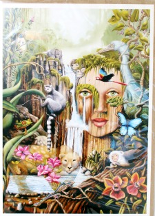 Spiritual Art Dreamscape Witch Art Totem Altar Decor Tarot Art Custom Design Fantasy Art Space Art Collage Art Spiritual Gift