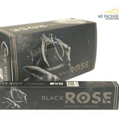 Black rose incense by New Moon Natural Hand Rolled Fragrant Sticks 15gm Packet