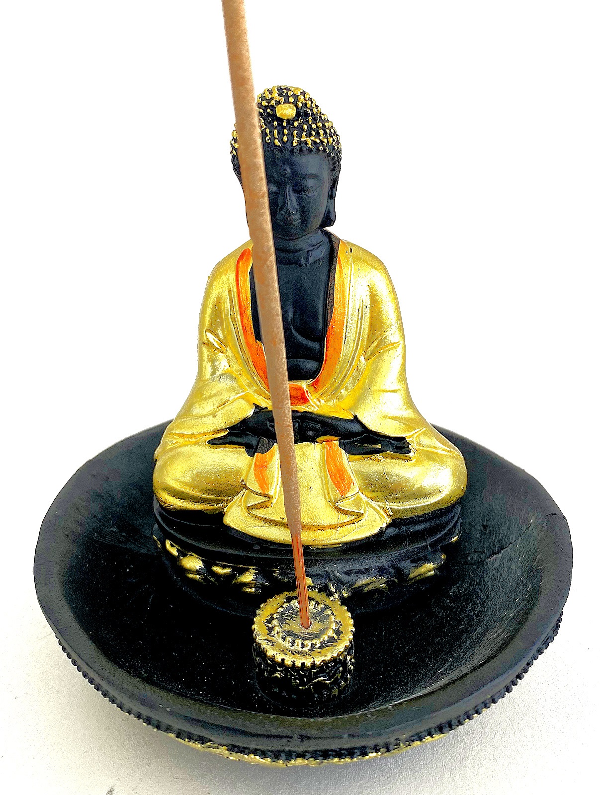Incense Burner Cone Incense Holder Ash Catcher Stick Mount Ashtray Buddha Shrine 