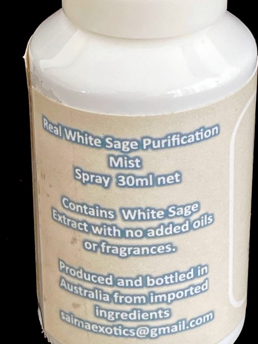 White sage purification and cleansing mist spray