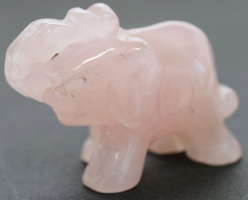 Crystal Lucky Elephant For Good Luck Rose Quartz Stones 2cm abcd