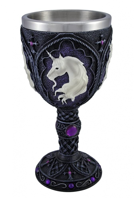 Unicorn goblet wineglass cup