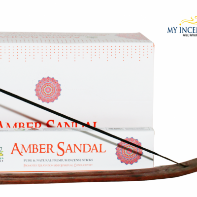 Amber Sandal Spiritual Incense Herbal Inspired Fragrance Incense Sticks By Himalaya 15gm