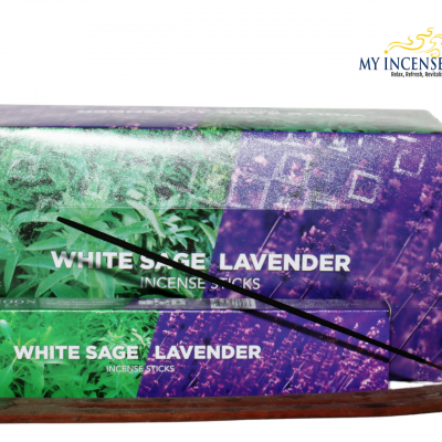 Lavender white sage incense by new moon PKT 1