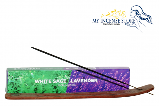 Lavender white sage incense by new moon PKT 1