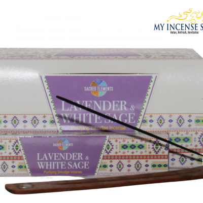 Lavender white sage incense by sacred elements BOX -1